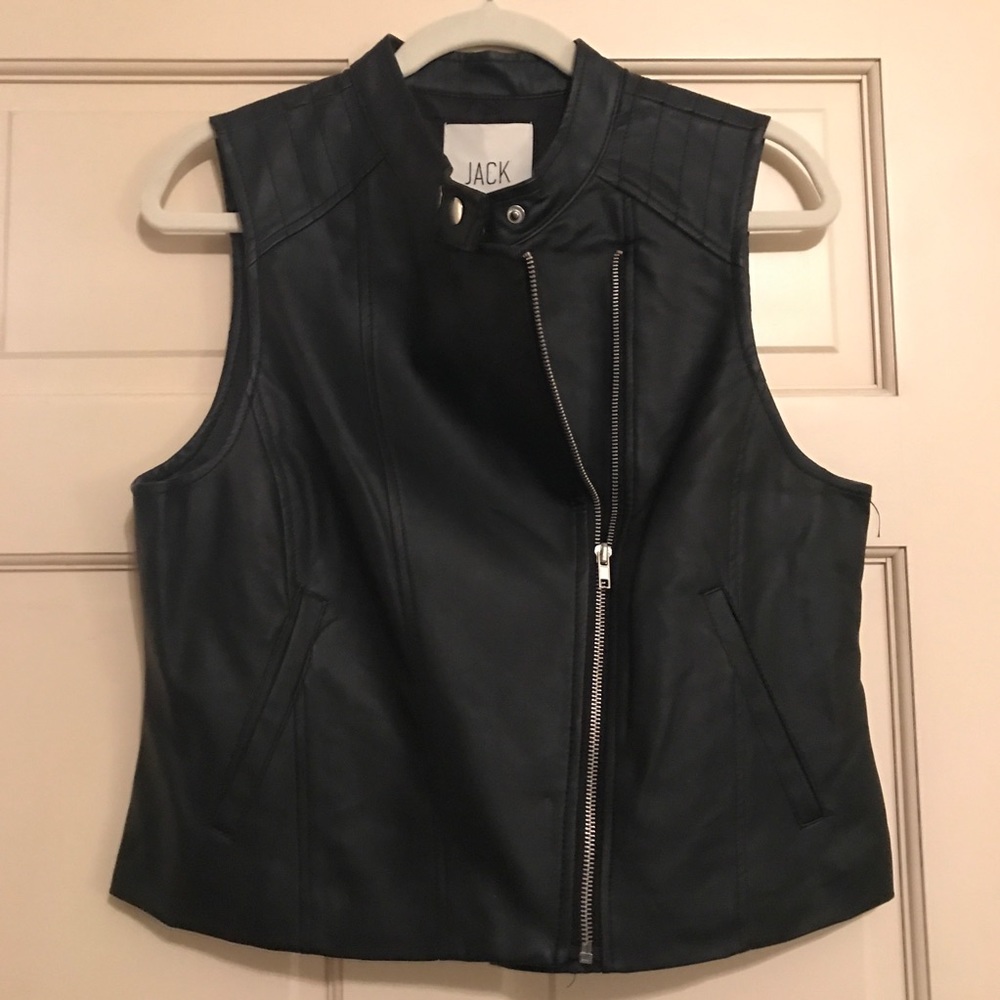 Black Leather Vest